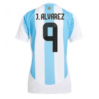 Camiseta Argentina Julian Alvarez #9 Primera Equipación para mujer Copa America 2024 manga corta